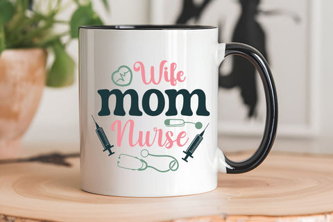 Wife mom nurse SVG Angelina750 