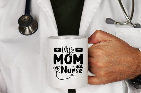 Wife Mom Nurse SVG Design SVG Designangry 