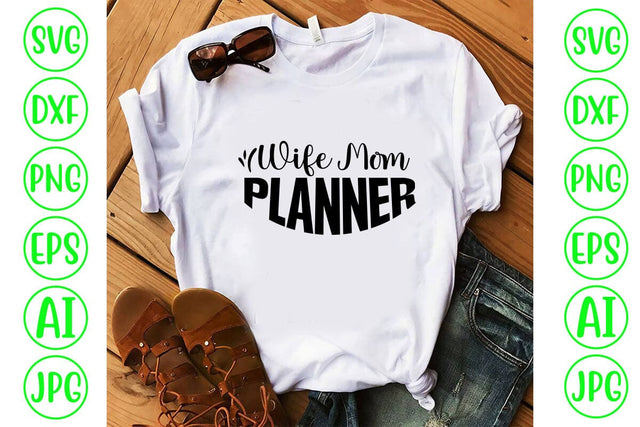 Wife Mom Planner SVG SVG Syaman 