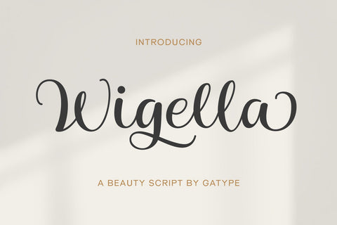 Wigella Font gatype 