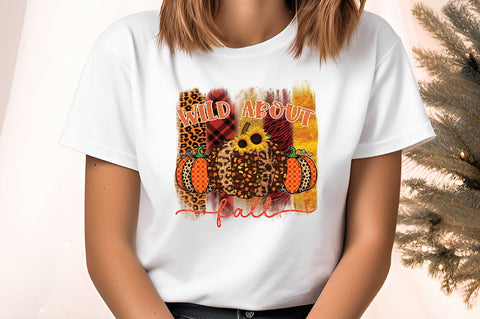 Wild about fall PNG Design Sublimation Designangry 