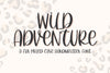 Wild Adventure, Cute Handwritten Font for Cricut, Cursive Script - So ...