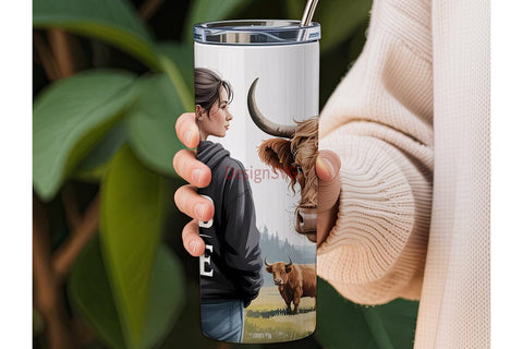 Wild and Free Cowgirl 20oz Tumbler Wrap Sublimation DesignSVG 