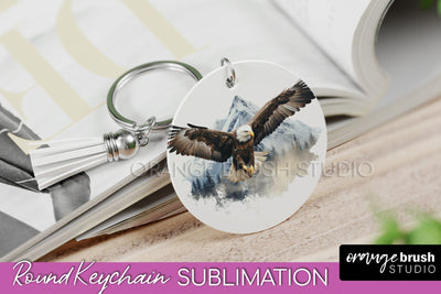 Wild Animals Keychain - Mountain Keychain Sublimation Design Sublimation OrangeBrushStudio 