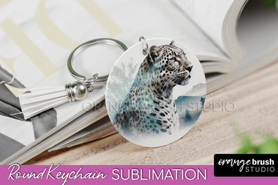 Wild Animals Keychain - Mountain Keychain Sublimation Design Sublimation OrangeBrushStudio 