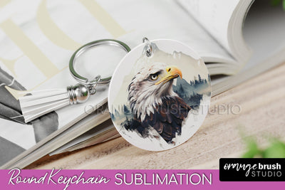 Wild Animals Keychain - Mountain Keychain Sublimation Design Sublimation OrangeBrushStudio 