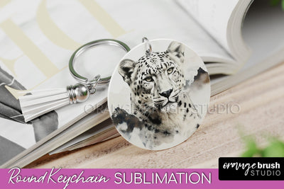 Wild Animals Keychain - Mountain Keychain Sublimation Design Sublimation OrangeBrushStudio 