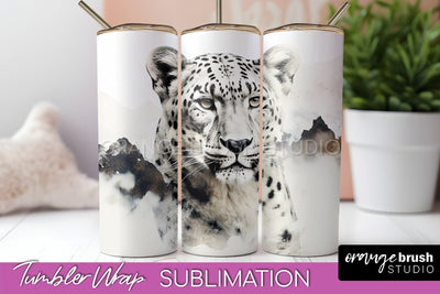 Wild Animals Tumbler Wrap, Mountain Tumbler Sublimation Sublimation OrangeBrushStudio 