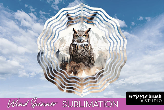 Wild Animals Wind Spinner - Camping Wind Spinner Sublimation Sublimation OrangeBrushStudio 