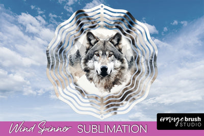 Wild Animals Wind Spinner - Camping Wind Spinner Sublimation Sublimation OrangeBrushStudio 