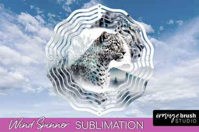 Wild Animals Wind Spinner - Camping Wind Spinner Sublimation Sublimation OrangeBrushStudio 