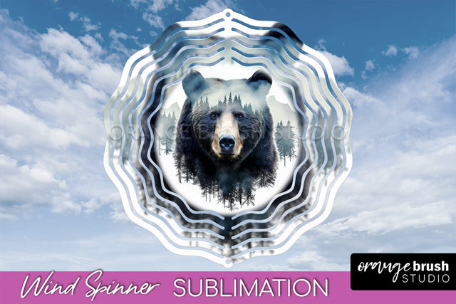 Wild Animals Wind Spinner - Camping Wind Spinner Sublimation Sublimation OrangeBrushStudio 