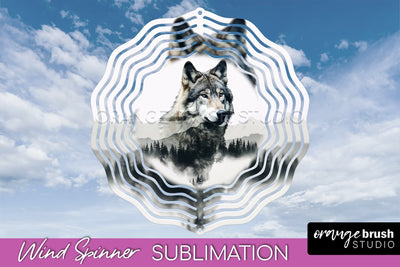 Wild Animals Wind Spinner - Camping Wind Spinner Sublimation Sublimation OrangeBrushStudio 