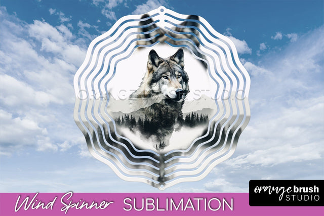 Wild Animals Wind Spinner - Camping Wind Spinner Sublimation Sublimation OrangeBrushStudio 