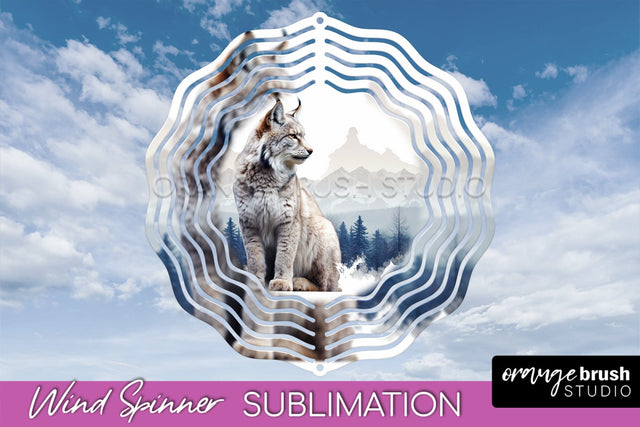 Wild Animals Wind Spinner - Camping Wind Spinner Sublimation Sublimation OrangeBrushStudio 