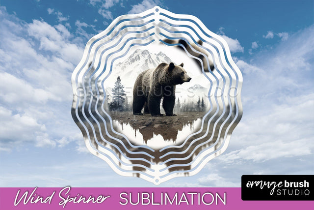 Wild Animals Wind Spinner - Camping Wind Spinner Sublimation Sublimation OrangeBrushStudio 