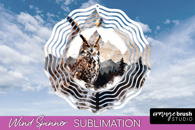 Wild Animals Wind Spinner - Camping Wind Spinner Sublimation Sublimation OrangeBrushStudio 