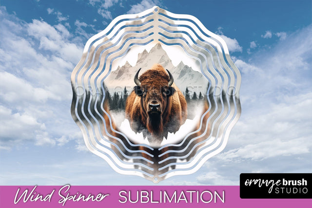 Wild Animals Wind Spinner - Camping Wind Spinner Sublimation Sublimation OrangeBrushStudio 