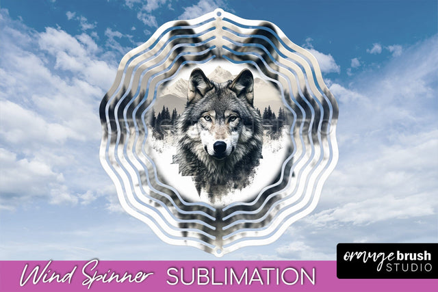 Wild Animals Wind Spinner - Camping Wind Spinner Sublimation Sublimation OrangeBrushStudio 