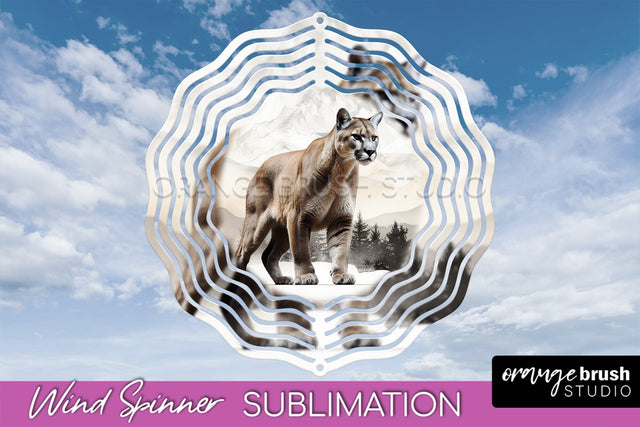 Wild Animals Wind Spinner - Camping Wind Spinner Sublimation Sublimation OrangeBrushStudio 