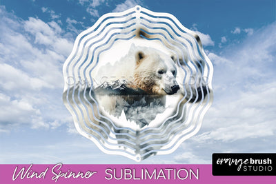 Wild Animals Wind Spinner - Camping Wind Spinner Sublimation Sublimation OrangeBrushStudio 