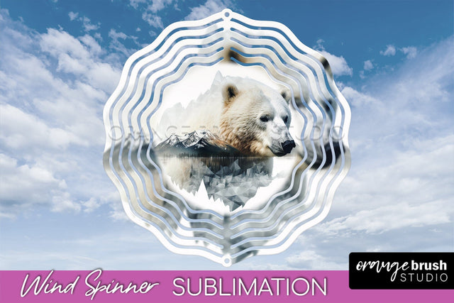 Wild Animals Wind Spinner - Camping Wind Spinner Sublimation Sublimation OrangeBrushStudio 