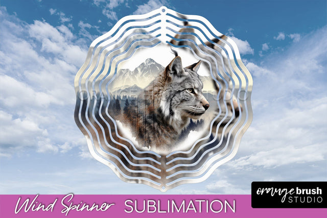 Wild Animals Wind Spinner - Camping Wind Spinner Sublimation Sublimation OrangeBrushStudio 