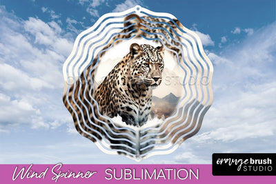 Wild Animals Wind Spinner - Camping Wind Spinner Sublimation Sublimation OrangeBrushStudio 