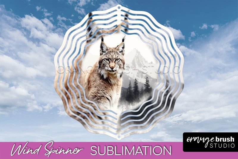 Wild Animals Wind Spinner - Camping Wind Spinner Sublimation Sublimation OrangeBrushStudio 