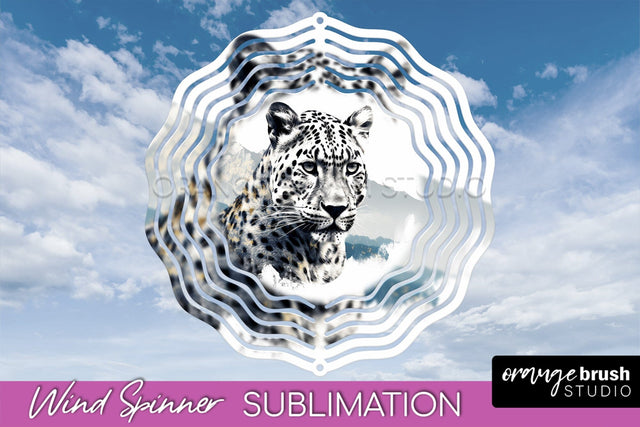 Wild Animals Wind Spinner - Camping Wind Spinner Sublimation Sublimation OrangeBrushStudio 