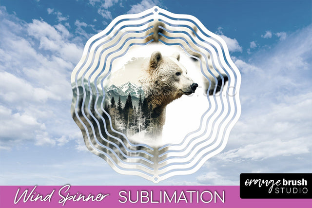 Wild Animals Wind Spinner - Camping Wind Spinner Sublimation Sublimation OrangeBrushStudio 