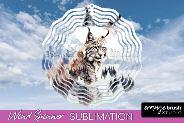 Wild Animals Wind Spinner - Camping Wind Spinner Sublimation Sublimation OrangeBrushStudio 