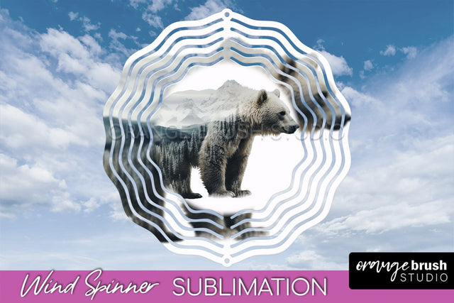 Wild Animals Wind Spinner - Camping Wind Spinner Sublimation Sublimation OrangeBrushStudio 