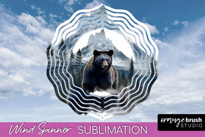 Wild Animals Wind Spinner - Camping Wind Spinner Sublimation Sublimation OrangeBrushStudio 
