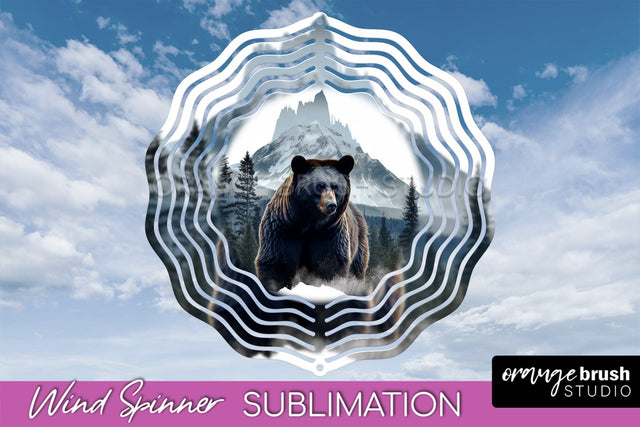 Wild Animals Wind Spinner - Camping Wind Spinner Sublimation Sublimation OrangeBrushStudio 