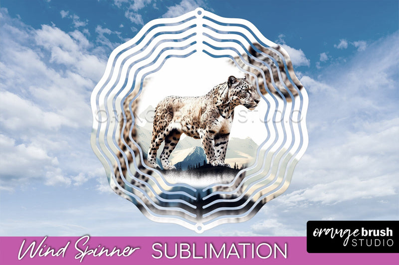 Wild Animals Wind Spinner - Camping Wind Spinner Sublimation Sublimation OrangeBrushStudio 