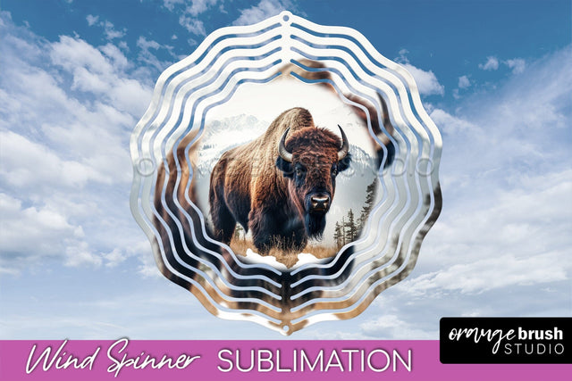 Wild Animals Wind Spinner - Camping Wind Spinner Sublimation Sublimation OrangeBrushStudio 