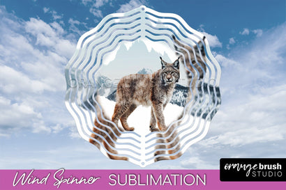 Wild Animals Wind Spinner - Camping Wind Spinner Sublimation Sublimation OrangeBrushStudio 