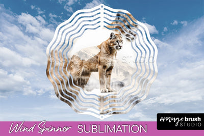 Wild Animals Wind Spinner - Camping Wind Spinner Sublimation Sublimation OrangeBrushStudio 