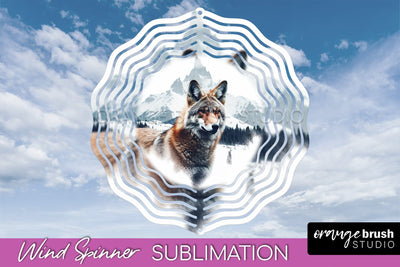 Wild Animals Wind Spinner - Camping Wind Spinner Sublimation Sublimation OrangeBrushStudio 