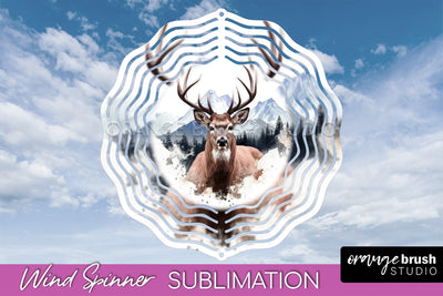 Wild Animals Wind Spinner - Camping Wind Spinner Sublimation Sublimation OrangeBrushStudio 