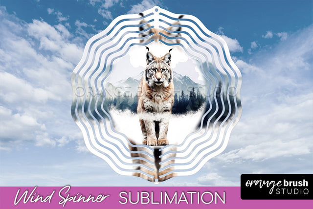 Wild Animals Wind Spinner - Camping Wind Spinner Sublimation Sublimation OrangeBrushStudio 