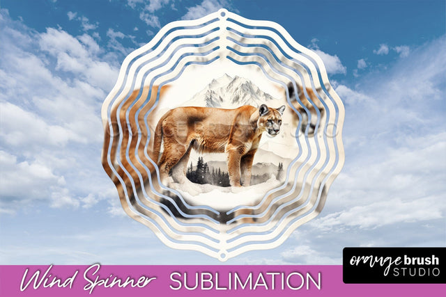 Wild Animals Wind Spinner - Camping Wind Spinner Sublimation Sublimation OrangeBrushStudio 