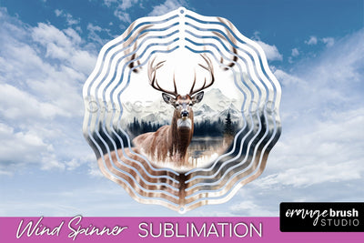 Wild Animals Wind Spinner - Camping Wind Spinner Sublimation Sublimation OrangeBrushStudio 