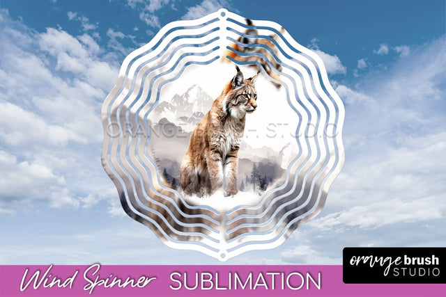 Wild Animals Wind Spinner - Camping Wind Spinner Sublimation Sublimation OrangeBrushStudio 