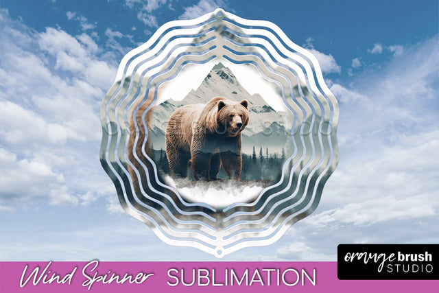 Wild Animals Wind Spinner - Camping Wind Spinner Sublimation Sublimation OrangeBrushStudio 