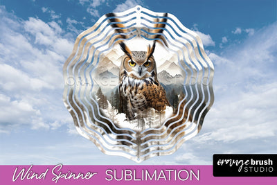 Wild Animals Wind Spinner - Camping Wind Spinner Sublimation Sublimation OrangeBrushStudio 