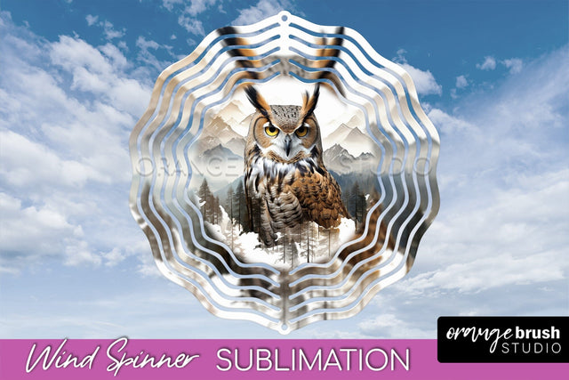 Wild Animals Wind Spinner - Camping Wind Spinner Sublimation Sublimation OrangeBrushStudio 