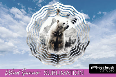 Wild Animals Wind Spinner - Camping Wind Spinner Sublimation Sublimation OrangeBrushStudio 
