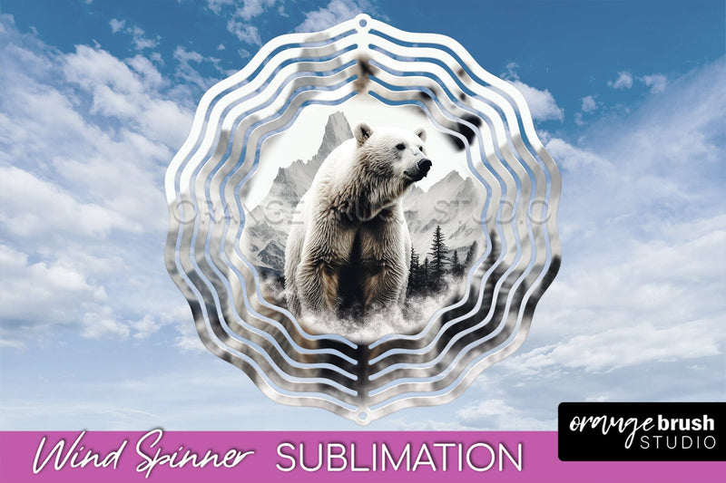 Wild Animals Wind Spinner - Camping Wind Spinner Sublimation Sublimation OrangeBrushStudio 